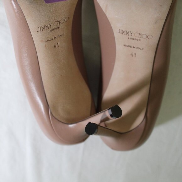 NWOB Jimmy Choo Heels Pumps Classic Romy Stiletto Pump Leather 41 - Picture 8 of 8
